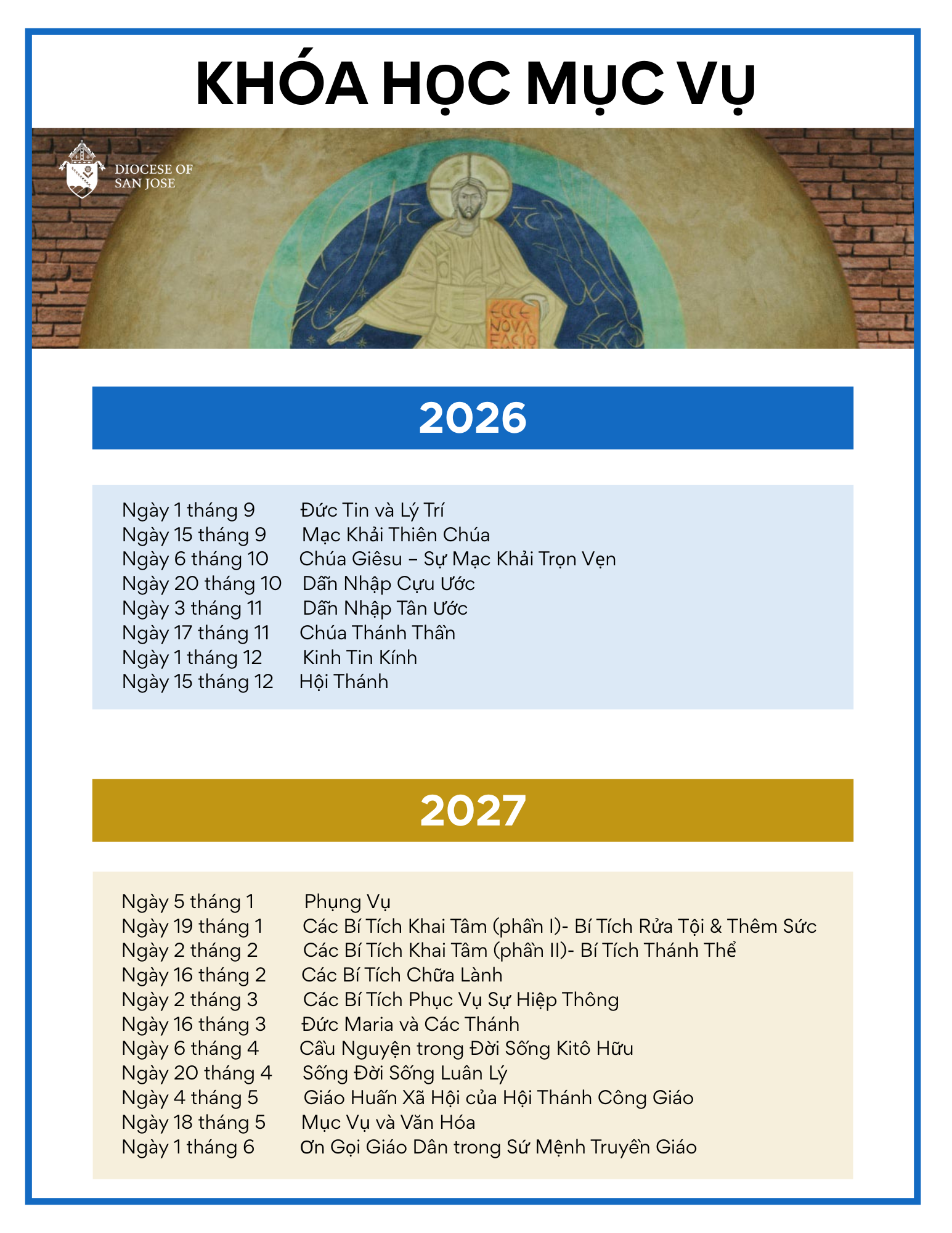 PMF 2026-2027 VIETNAMESE - Schedule